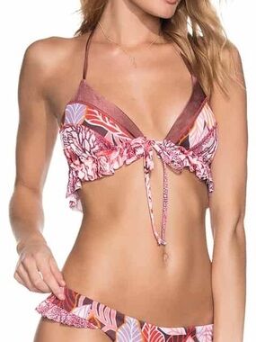 Maaji Sliding Triangle Top in Andalusia Frills